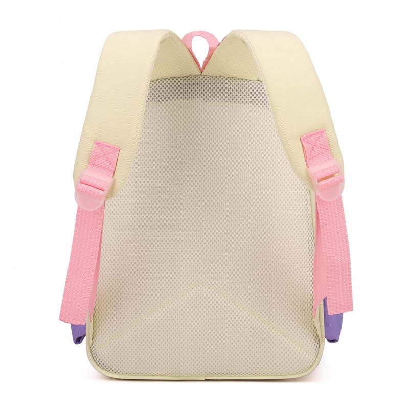 School bag fashionable new light children's backpack large capacity color matching student backpack spine bag