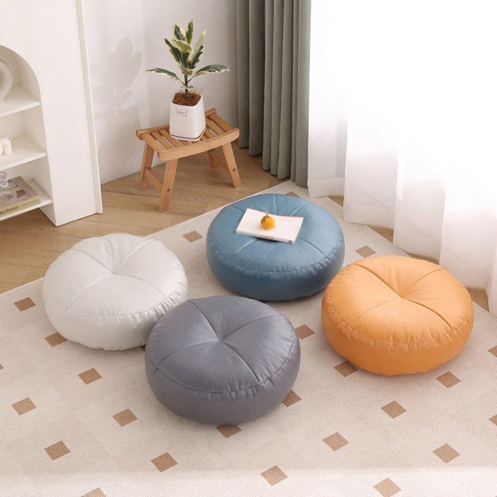 Non-Slip Tatami Mat Leather Futon Tech Fabric Floor Footstool  Bay Window