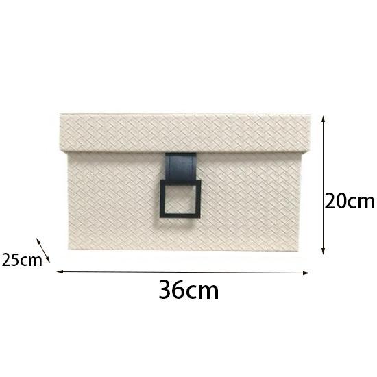 Modern Organizer Storage Box Leather Organizer Boxes Multifunctional Storage Boxes for Bedroom Classified Storage Basket
