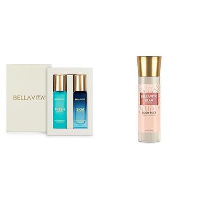 Luxury Skai Aquatic EDC & Fresh EDT Unisex Combo ,Long Lasting Fragrance ScentPack of 2 20Ml Each Glam Women Body Spray Mist Perfume