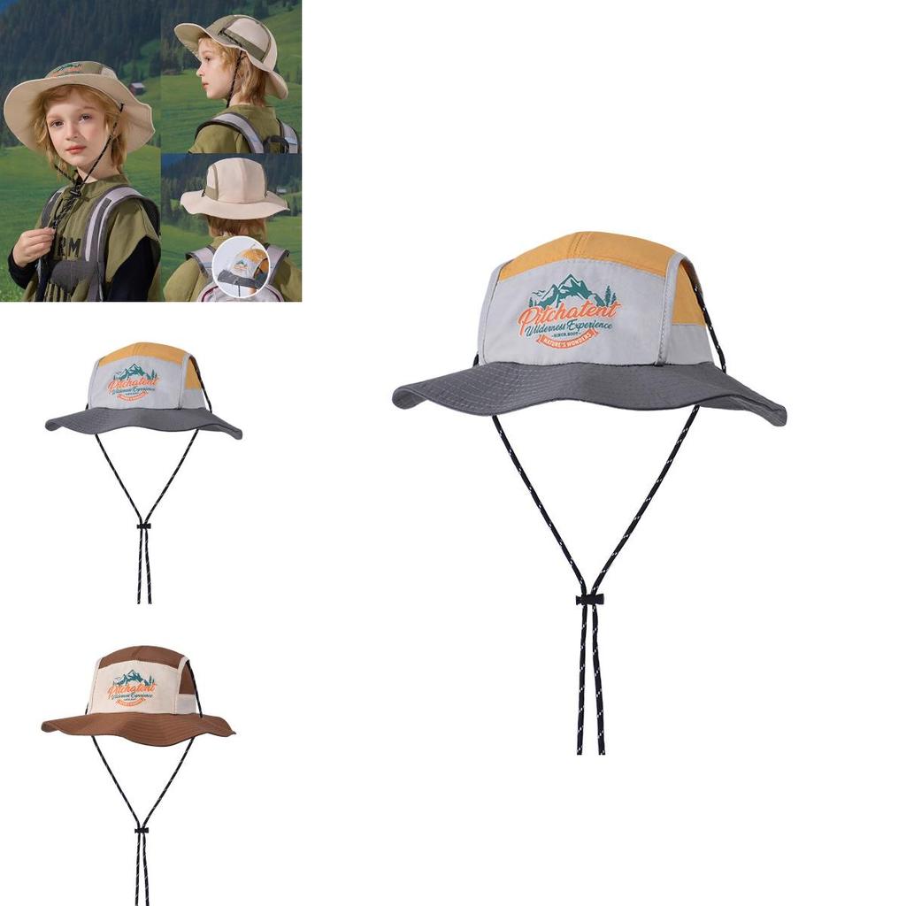 Childrens Sun Hat With Wide Brim Waterproof Quick Dry Nylon For Summer Outdoor Play