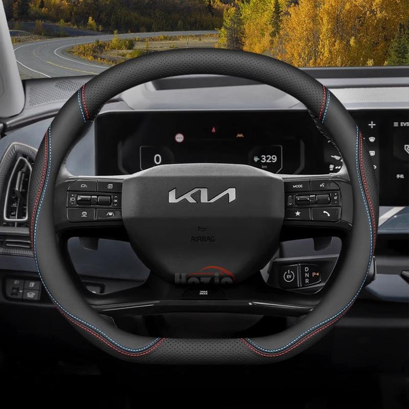 

Leather Car Steering Wheel Cover for Kia Sportage Sorento Niro Picanto K5 K3 K4 Xceed Ev9 Ev3 Ev6 Forte 2011 - 2024 2025 2026