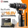 Rechargeable Multifunction Electric Drill & Impact Screwdriver Set