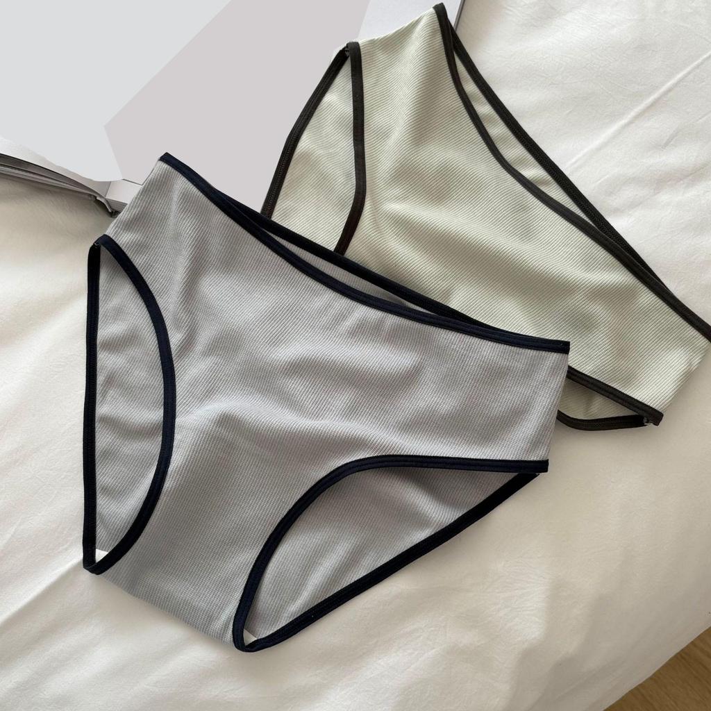 CINOON Women's Sexy Vintage Briefs Color Block Sports High-Cut Panties Skin Friendly Breathable Body-Hugging Triangle Underwear