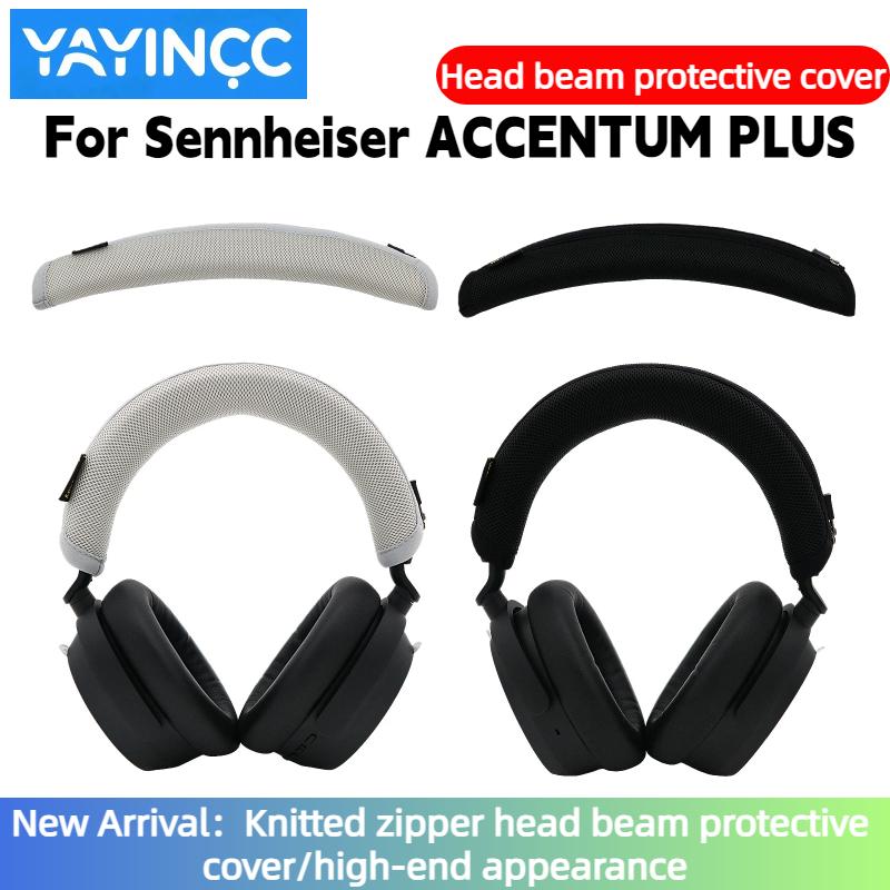 För Sennheiser ACCENTUM PLUS Hörlurar Öronproppar Dragkedja stickat tyg pannband skyddande överdrag Huvudbågeöverdrag Avancerad känsla