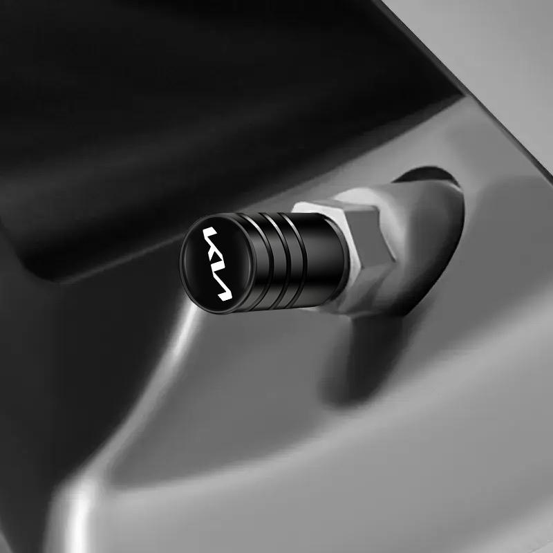 Car Tire Wheel Valve Caps Cover Metal Car Key Chain Ring Keychain For KIA EV6 Stinger RIO Sorento Picanto Ceed Borrego Syros K4 sdvc80