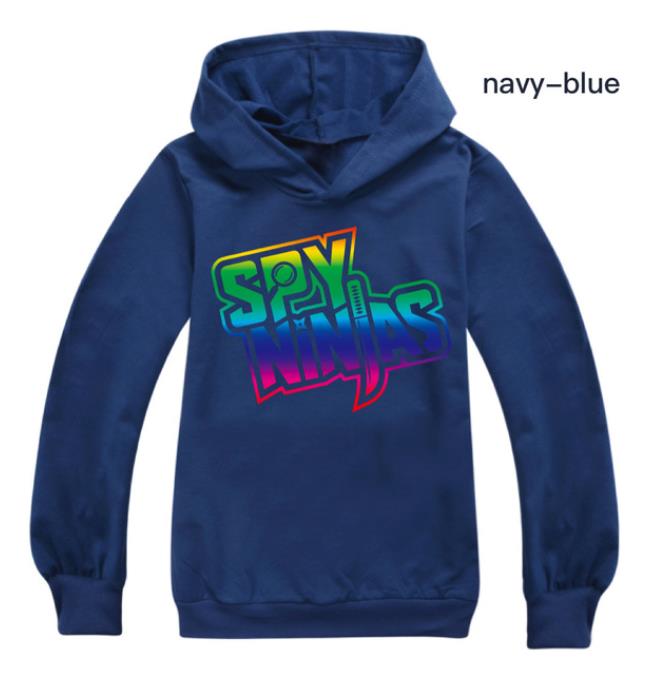 Nye Spy Ninjas Børnetøj Bomuld Hættetrøje Streetwear Sweatshirt Tegneserie Pullover Hip Hop Teenager Drenge Piger Tøj