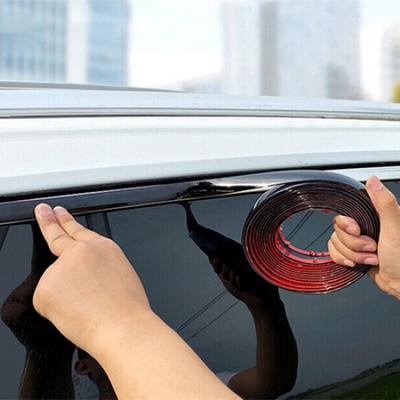 9.8FT Car Door Side Chrome Plated Trim Strip Protector Tape Sticker Accessories