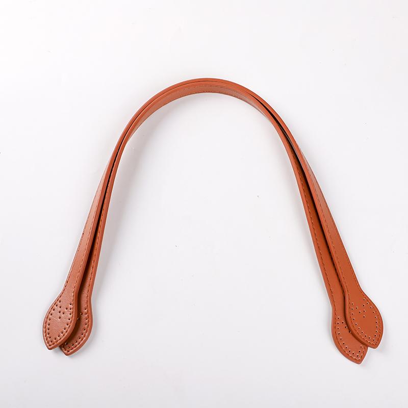 2pcs PU Leather Bag Strap Handbags Handles For Handbag DIY Handmade Woven Bag Belt Band Replacement Purse Strap Bag Accessories