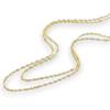 And My Jewelry 18K Gold Necklace Double Screw Subtle Gift Wrapped [Your Box] Chain, Design, Gradient,