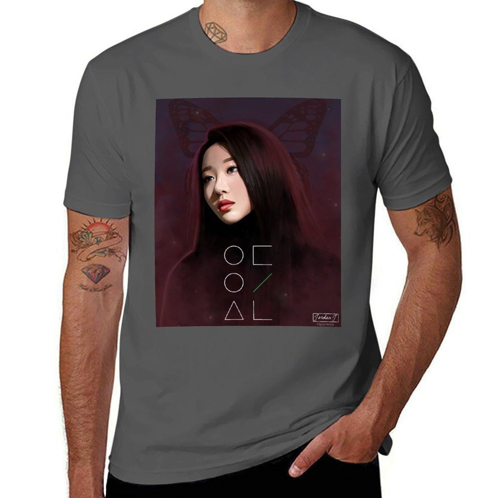 

LOONA   YVES Fanart - BUTTERFLY T-Shirt men t shirt cotton 100% funny t shirts man T-Shirt 4XL