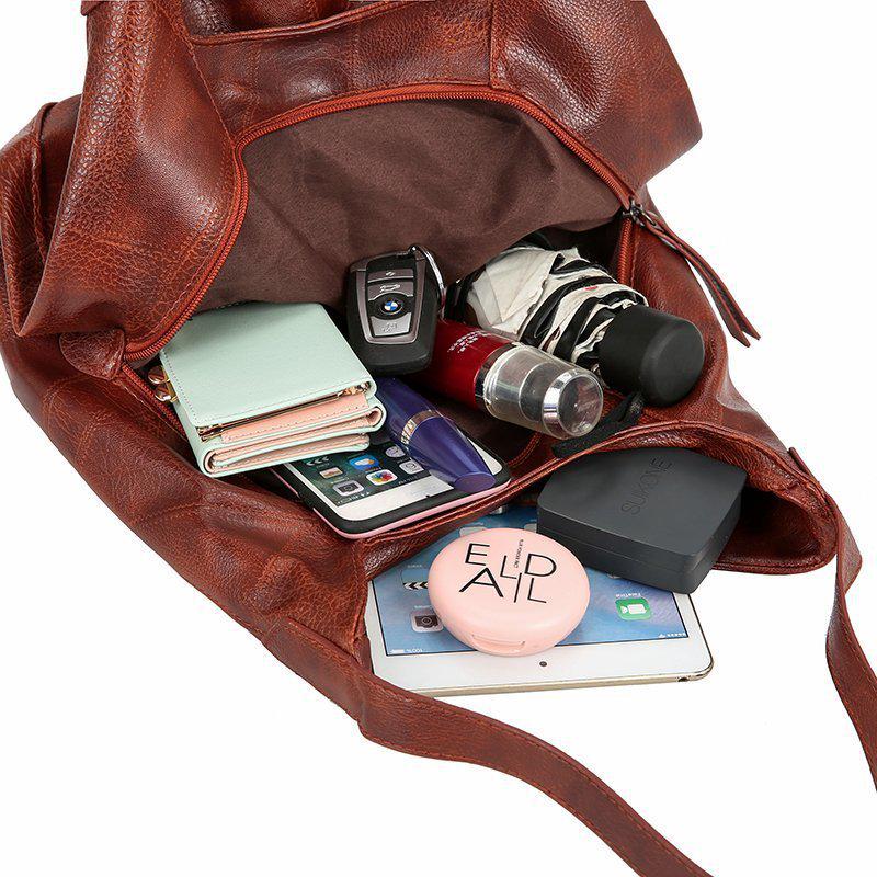 2024 Trendy Soft Leather Women's Large Capacity Crossbody Shoulder Bag - Versatile Korean Style Fashion Handbag