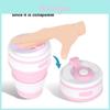 Stylish And Reusable 350ml Silicone Collapsible Coffee Cup For Camping And Travel