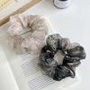 Organza Hair Scrunchie Star  Double Layer French Style Sparkly Ponytail Holder Elegant Women'S Daily Hair Accessory