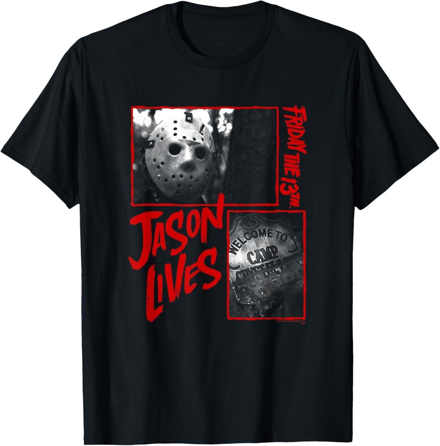 Friday The 13th Jason Lives Camp Collage T-Shirt S разноцветный