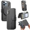 Wallet Case for iPhone 15 Pro - Leather/PU, Black