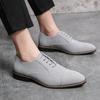 Kožené Boty Pánské Kožené Boty Business Casual Boty Mladistvé Pánské Elegantní Kožené Boty Matný Samet