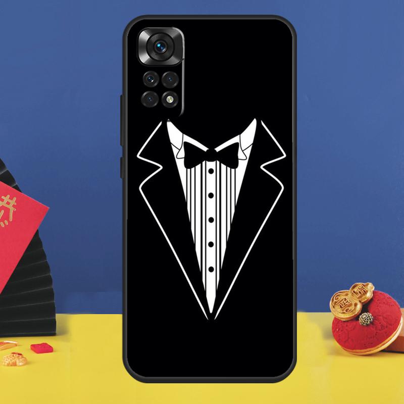 

SUIT UP GENTLEMAN TIE BOW Phone Case For Xiaomi Redmi Note 14 Pro 13 12 9 10 11 15 Pro Plus 10C 12C 13C 14C 15C Cover Redmi 15C 4G