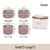 Round Multi-layer Stainless Steel Insulated Bento Box with Lid - Microwaveable Lunch Container for Office and Students.