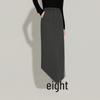 Tatu Autumn/Winter Back Slit Straight Mid-length Skirt