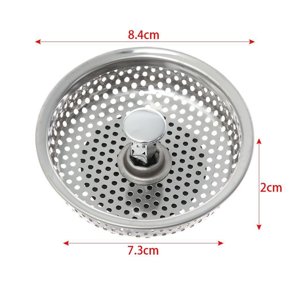 Tool Home Stainless Steel Waste Drainer Cleaning Stuff Cover Colander Plug Filter Basket Food Hair Stopper Sink Strainer