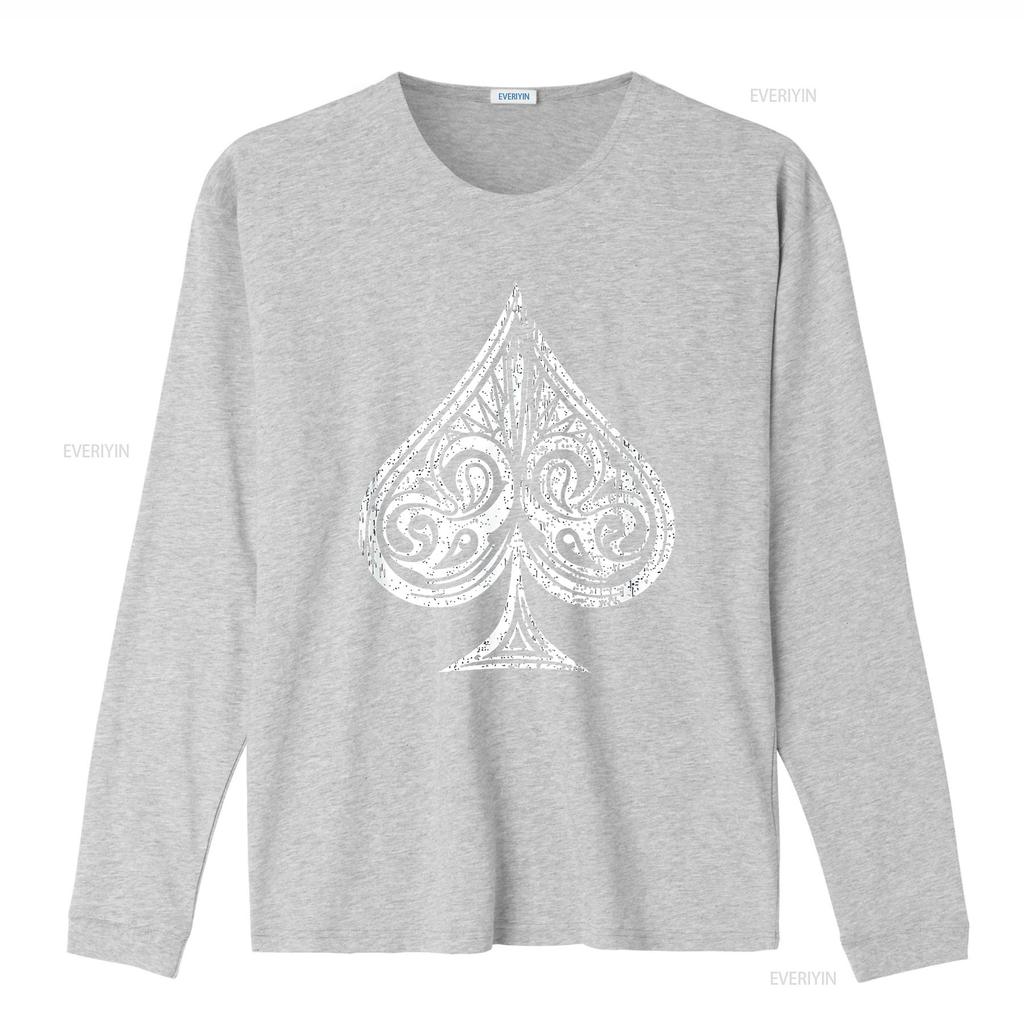 Womens Ace Of Spades T Shirt Black 2XL vintage Washed Versatile graphic Breathable Top For Everyday Wear Soft Stretched