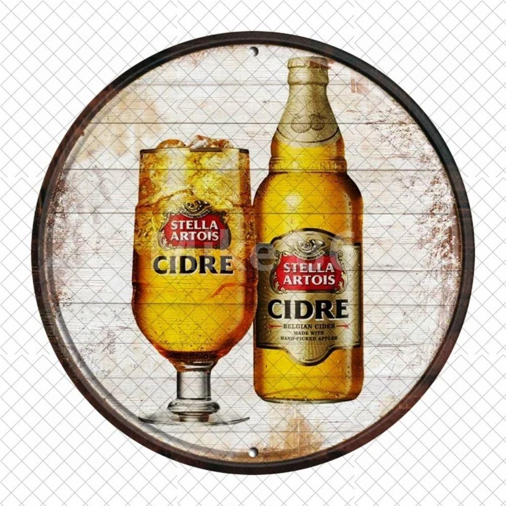 Segno in Latta Metallico Birra Decorazione Murale 20x30cm