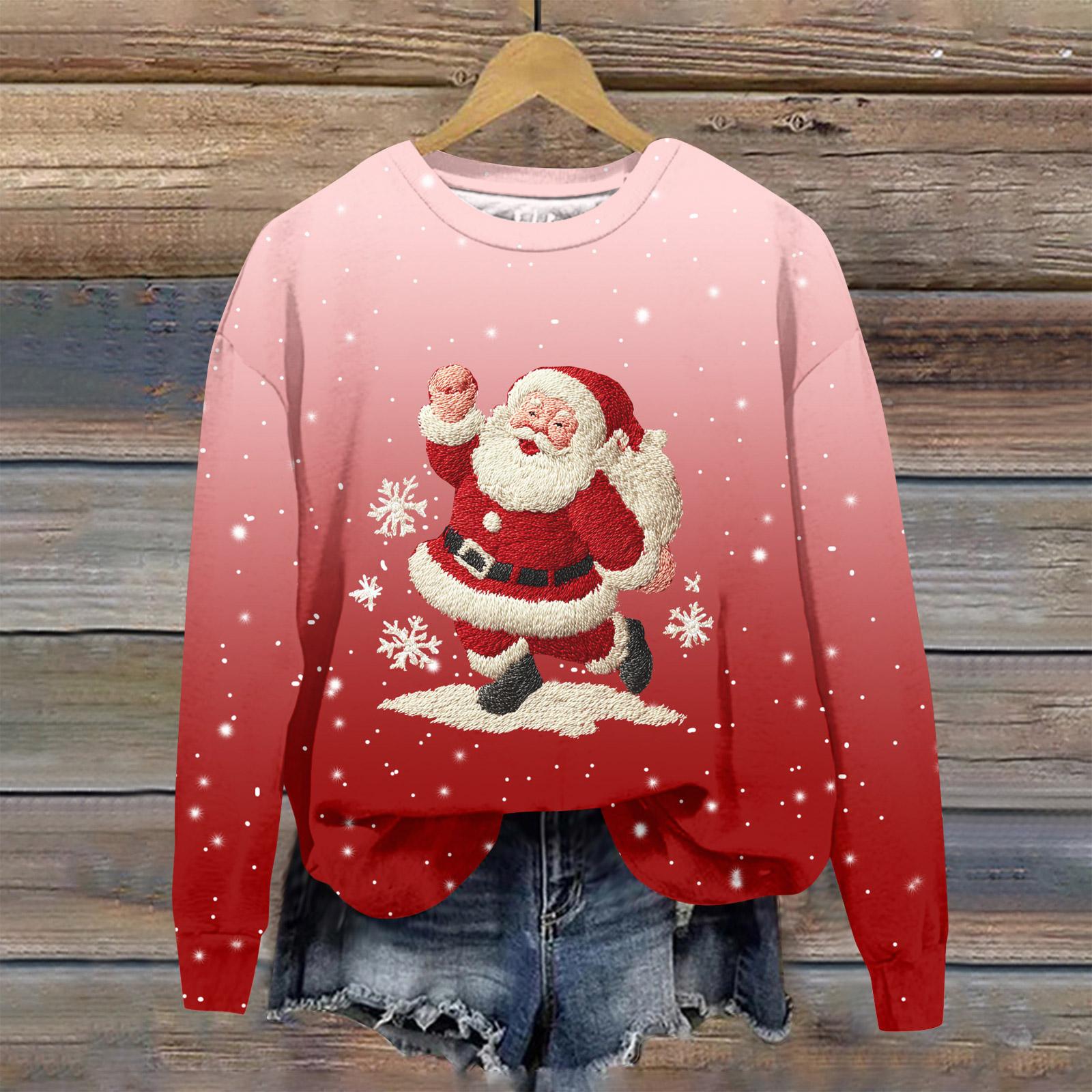 

Женская мода с принтом, длинный рукав, свободный круглый вырез, свитшот, осень L