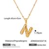 Stainless Steel Letter Necklace Pendant, High-end Collar Chain, Titanium Steel Jewelry for The Neck.