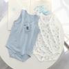 Baby Body Undergarment Mesh Summer Blue Dinosaur 80CM [Baby Koi] Clothes, 3-piece Set, Shirt, Romper, Pattern, Coverall, Camisole, Pattern,