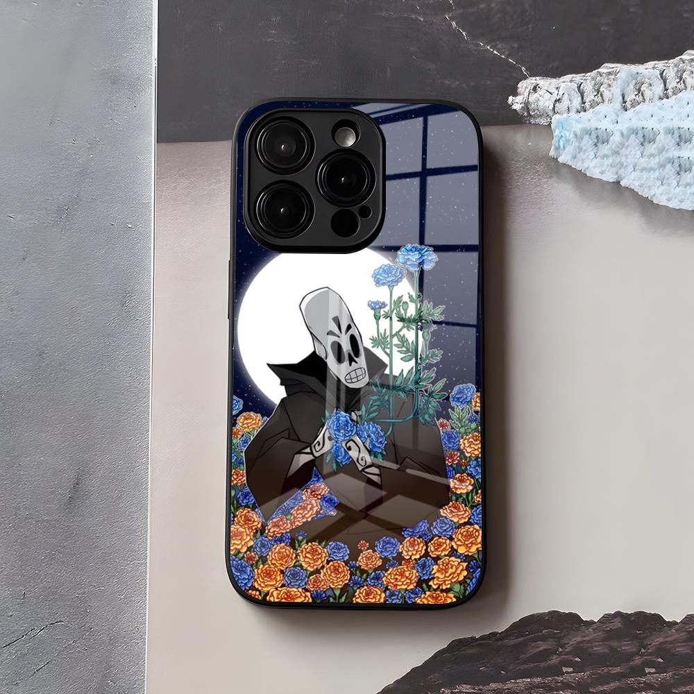 

G-Grim F-Fandango Phone Case For IPhone 17 Air 16 E Pro Max 15 14 13 Mini 12 Pro 11 Max Plus Black Glass Cover iPhone 15 Pro