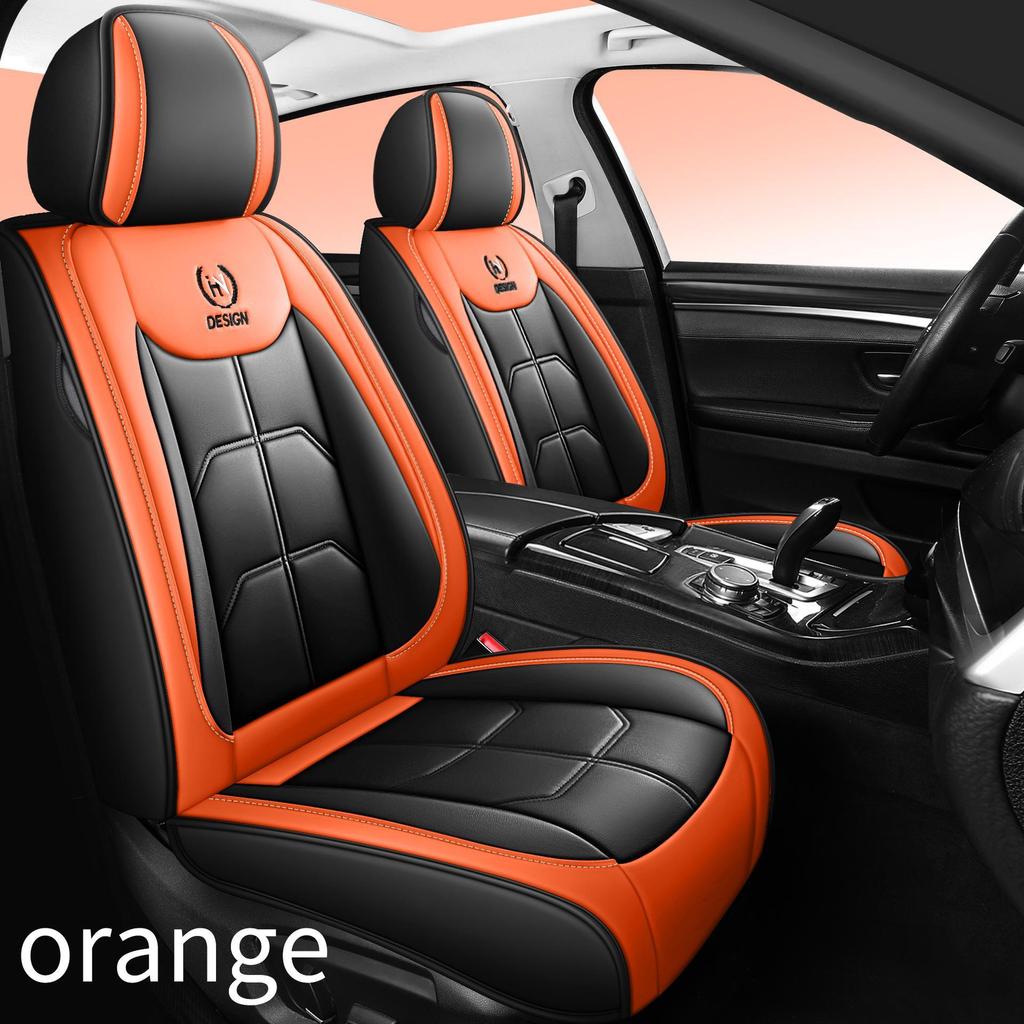 Universal Full Leather Car Seat Cover Cushion for All Seasons - Single Seat Cover