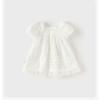 David Bella Girls' Dress Summer Dress Children's White Yarn Dress Princess Dress Baby Dress