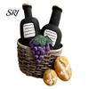 3D Simulated Food Magnet Refrigerator Resin Fruit Bread Fridge Ornament Home Kitchen Office Whiteboard Locker Magnetic Decoration