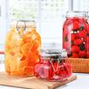 Glasflasche Versiegelter Behälter Für Küche Lebensmittel Eingelegtes Obst Konserven Transparent Große Öffnung Marmeladenglas Aufbewahrungsglas Haushalt
