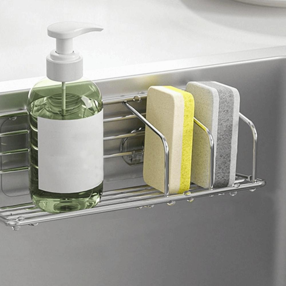 Space Saving Sponge Storage Holder Stainless Steel Sink Drain Rack Sink Storage Rack  Home