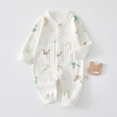 Frühling und Herbst Neugeborenen Strampler Baumwolle Bär Bunny Cartoon Baby Mädchen Overall Kleinkind Outfit Säugling Onesie Kinder Jungen Lange Ärmel Krabbeltuch