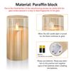 PinnWaa LED Glass Candles [3-Piece Set] Warm Ambience Candlelight with Dedicated Remote Control, Safe and Energy-Saving, Flickering Like a Real