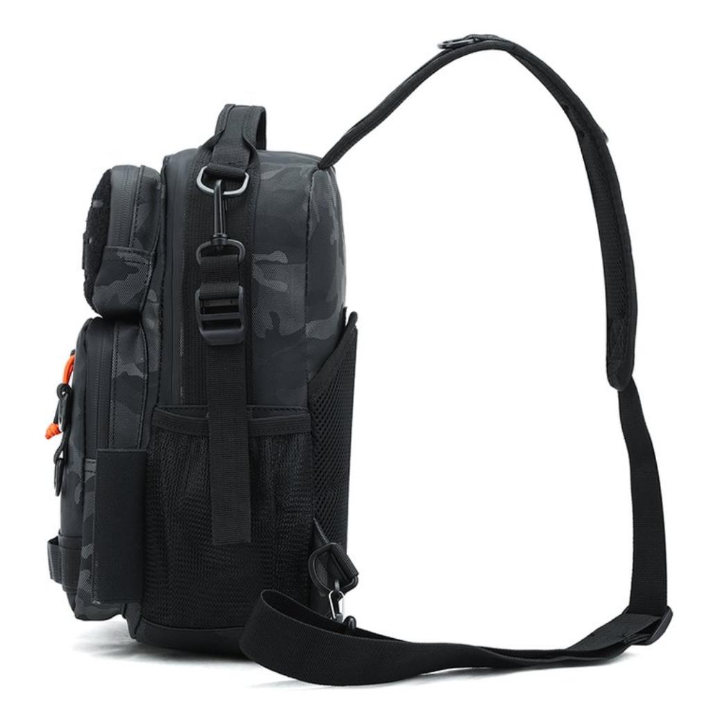 Crossbody Bag Unisex Nylon Multi Pocket Fishing Outdoor