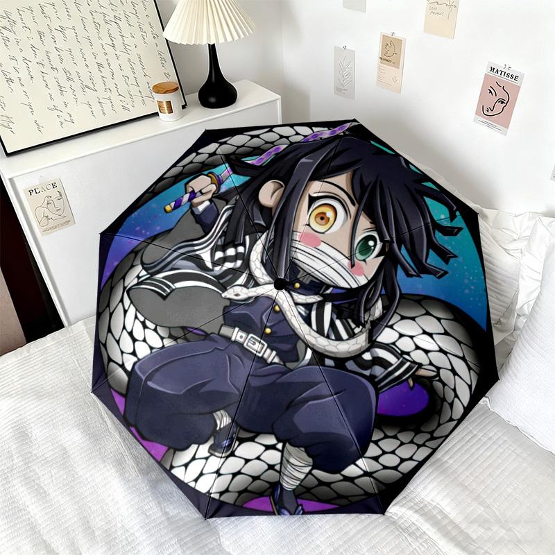 Japanese-style Cartoon Demon Slayer Kamado Tanjiro & Kamado Nezuko Umbrella Including Home Travel and Outdoor Activities Multi Functional Umbrella 2
