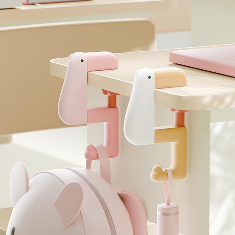 Punch-Free Hanging Bag Hook Cute  Student Desk Side Hanging Bag Artifact Desk Edge Hook Gaming Headset Desk Hanger