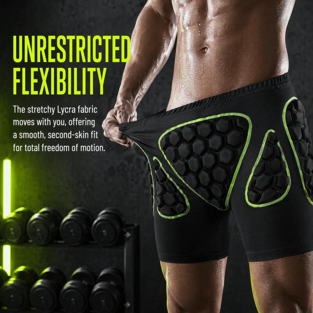 Honeycomb Padding Padded Protective Shorts Elastic Waistband Crash Pants  Skateboarding