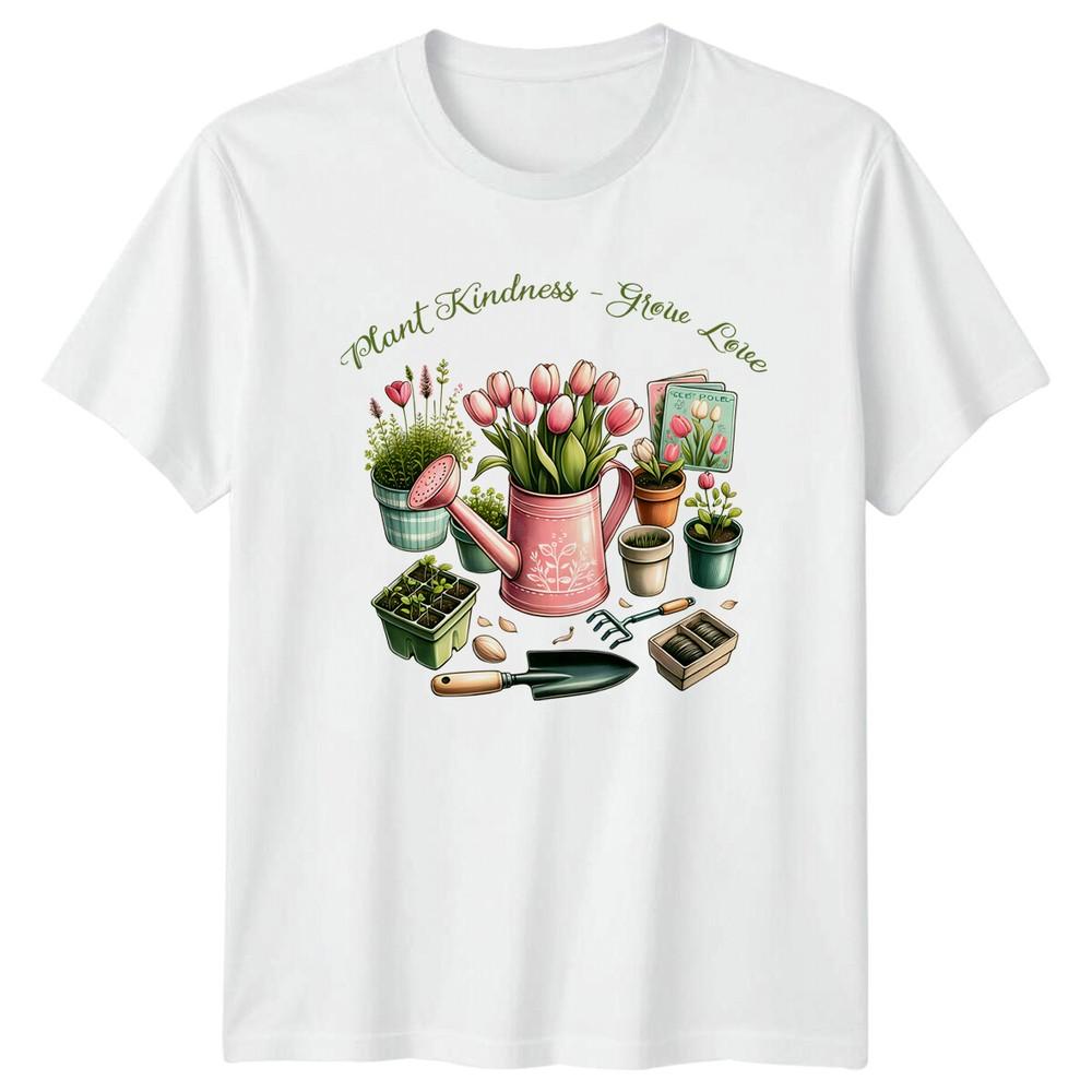 Plant Kindness Grow Love Gardening TShirt Gardener Gift TShirt S