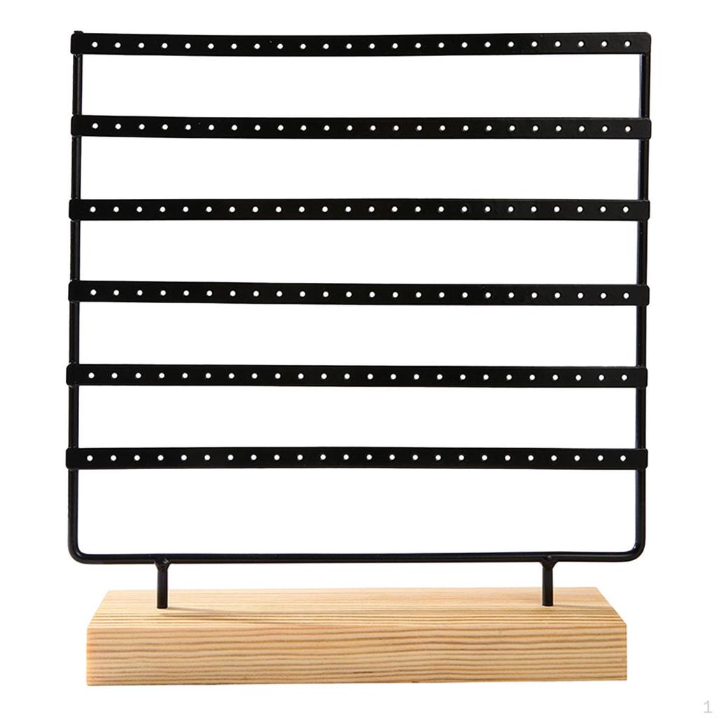 144 Holes 6 Layers Jewelry Display Stand Earring Organizer Holder