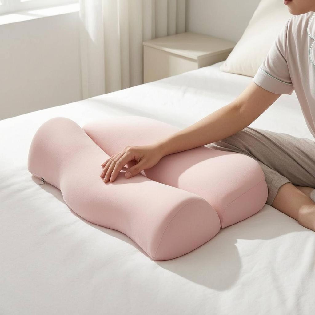 Foam Cervical Nighttime Comfort Pillow Aid Shaped