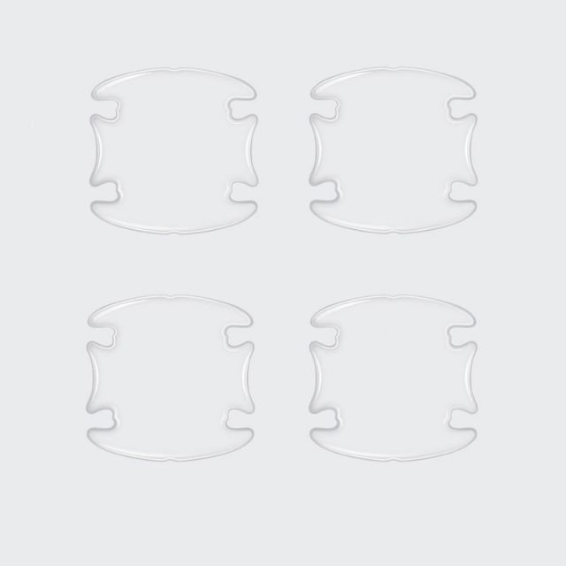 

4 шт./компл. прозрачная текстура автомобильная дверная ручка чашка защита от царапин защитная наклейка внешняя водонепроницаемая автомобильная дверная чаша наклейка