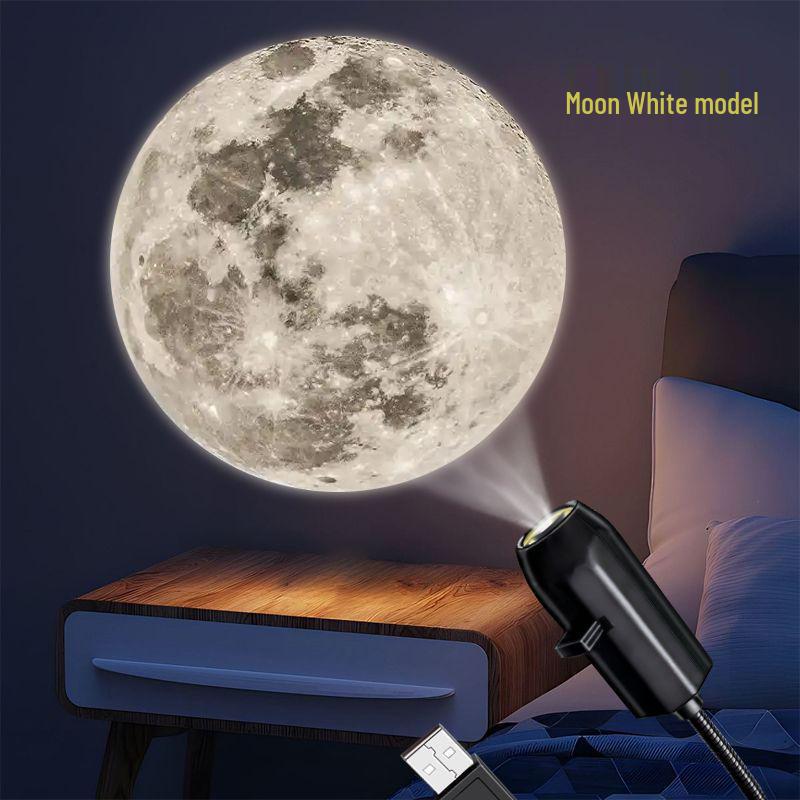 Proiettore per Auto LED Luna e Stelle - Luce Notturna Creativa per Camera da Letto
