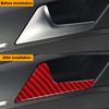 4 PZ/SET Adesivi Decorativi Maniglia Interna Porta Auto in Vera Fibra di Carbonio Per Volkswagen Golf 7 2014-2019 Accessori Interni