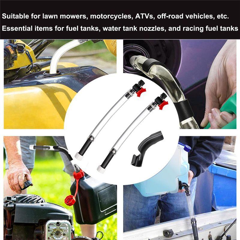 Feb.3PCS Racing Fuel Hose With Ball Valve Shut Off,Racing Fuel Jug Hose With Hose Bender Kit.For Scribner Fuel/Jegs/LC2 Jugs
