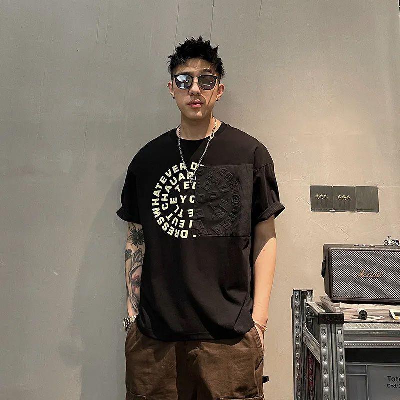 Korean All-match New Fashion Spring Summer Men's Clothing 2023 Letter Loose O-neck Short Sleeved Casual Comfortable T-shirts